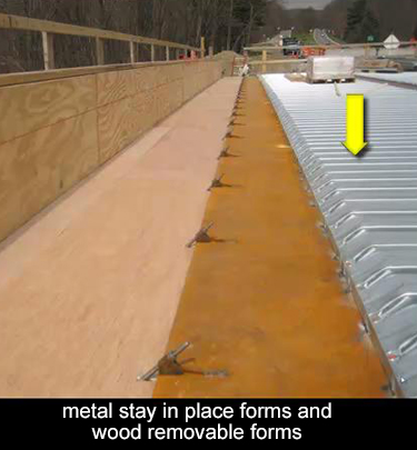 stay in place forms are widely used for bridge decks